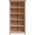 thumbnail image 2 of From the Tree Solid Pine Wood Bookcase with 4 Adjustable Shelves for Living Room, Bedroom, Office, Small Spaces, 2 of 10