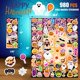 thumbnail image 4 of Stickers de Halloween SWARKOL 980 piezas surtidas para fiesta infantil, 4 of 7