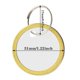 thumbnail image 2 of 180PCS Metal Rim Tags Key Tags Round Paper Tags, White & Gold, 2 of 5