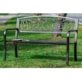 thumbnail image 1 of Banc de Jardin de Bienvenue en BRONZE de 50 Pouces de LONG, 1 of 3