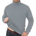 thumbnail image 3 of Migroa Men's Thermal Base Layer Top, Fleece Lined Long Sleeve Shirt, Thickened Warm Undershirt for Winter, Can Be Worn Alone As Casual Tee, Solid Color Versatile Staple, Essential, 3 of 10