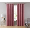 thumbnail image 2 of THD Maria Premium Soft Velvet Back Tab Rod Pocket Window Treatment Curtains for Bedroom & Living Room - Set of 2, 2 of 7