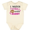 thumbnail image 3 of Inktastic I Watch Football with My Daddy Boys or Girls Baby Bodysuit, 3 of 5
