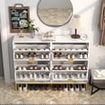 thumbnail image 3 of Fiogmub Shoe Storage Cabinet, 2 Flip Drawers, Wooden Shoe Rack Organizer, Entryway, 3 of 7