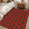 thumbnail image 4 of Area Rugs 2.7'x5', Red Green Plaid Carpet for Living Room Bedroom Dining Room, Farmhouse Checkered Vintage Art Throw Kitchen Rugs Non Slip Washable Rectangle Indoor Outdoor Rugs, 4 of 8