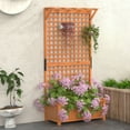 thumbnail image 5 of Gymax Wooden Planter Raised Garden Bed w/ Planter Box & Trellis Indoor & Outdoor, 5 of 10
