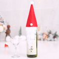 thumbnail image 4 of Navidad Navidad Santa Gnome Vino Champagne Tapa de la botella Tapa Decoración Asistente Escritorio Viaje Picnic Festival Regalo de vacaciones Speravity ZHF0204, 4 of 6