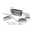 Argent, variant on Almencla Electric Guitar Tremolo Bridge Bar Kit, Guitar Tremolo Bridge Set and Spring for Electric Guitar, DIY Replacement Part Parts Black