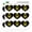 Opaque, variant on Batman Bat Kid Shield Logo Heart Shaped Planner Calendar Scrapbook Craft Stickers