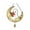 A, variant on HHJZPR Ghost Acrylic Hanging Bell Ornament, 7.87×7.87in Stained Glass Style Reading Ghost Moon Pumpkin Window Hanging Decor with Metal Bell, Halloween Spooky Indoor Porch Wall Ornament