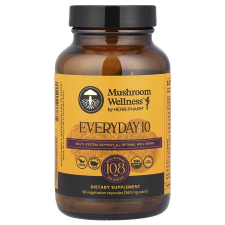 Herb Pharm Mushroom Wellness™, Everyday 10, 90 Vegetarian Capsules