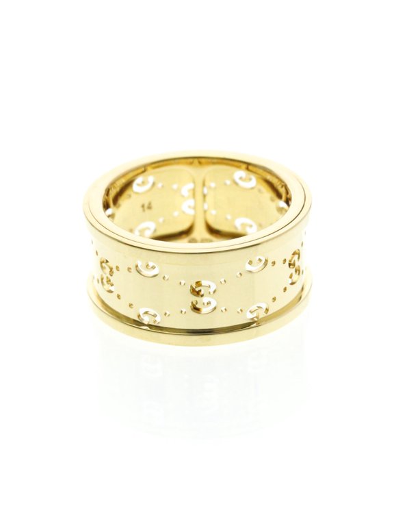Pre-Owned Gucci Icon Twirl Ring Yellow Gold (18K) Fashion No Stone Band Ring Gold