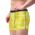 thumbnail image 2 of Balery Gold Pineapple Calzoncillos bóxer para hombre, ropa interior de algodón suave y transpirable con cinturilla de nailon-Medium, 2 of 5