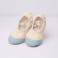 thumbnail image 2 of Eltusu Girls Ballet Shoes, Stretchy Breathable Soft No Slip Ballet Slippers Dance Shoes Beige Size 4-15 T, 2 of 6