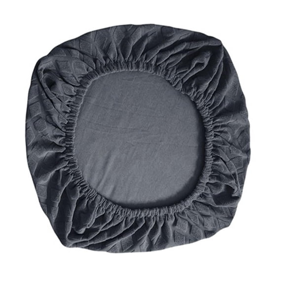 Chair Seat Cover Comdortable with Elastic Edge Kitchen Chair Seat Covers Protector Washable , Dark Gray New Dark Gray