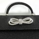 thumbnail image 5 of Bolso Mano Mujer Con Lazo Brillante Mini Cuadrado Fiesta Boda Baile Graduación, 5 of 9