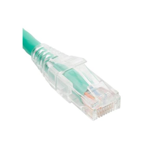 ICC ICPCST01GN PATCH CORD CAT6 CLEAR BOOT 1' GREEN