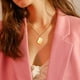 thumbnail image 2 of Collar con colgante de sobre TANGJMXG con carta de amor oro rosa, 2 of 5