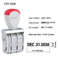 thumbnail image 1 of Manual Line Daters Rubber Stamp (3/16" (5mm) (1020)), 1 of 3