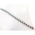 thumbnail image 6 of 14.35ct natural Vivid royal blue round sapphires diamond bracelet 14kt tennis, 6 of 7