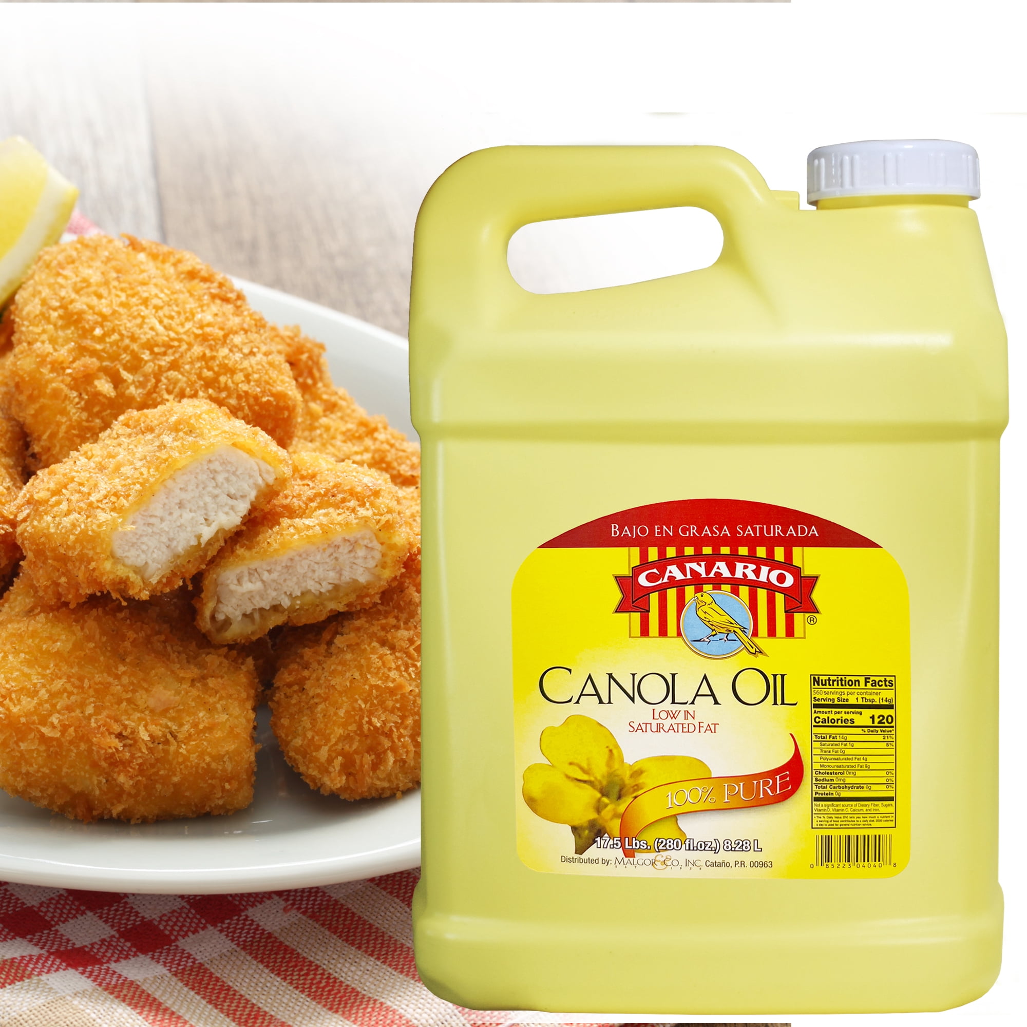 Canario Canola Oil 280 Ozs. Plastic Bottle