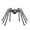Colorful Light, variant on Halloween Jumbo Spider Decorations, 49.2" Light-Up Bendable Leg Giant Spider with Red Eyes, Fake Spider for Indoor Outdoor Yard Porch Halloween Haunted House Party Decor