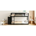 thumbnail image 6 of Twin Over Bunk Bed With 3 Shelves And 4 Drawers In Dark For Bedroom -colored Functional Storage Features, 6 of 6
