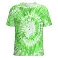 thumbnail image 5 of Colorful Swirls Tie-dye Women's Short Sleeve Tops Casual Blouses T Shirt, 5 of 6