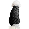 thumbnail image 3 of Dog Sweater Vest Pet Warm Coat Soft Knitting Wool Winter Sweater Black (L), 3 of 5