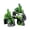 Green, variant on Lssam Large Fish Tank Decorations Kit, Mountain View Aquarium Ornament with Tree House Cave Bridge Hideout, Resin Aquarium Décor Centerpiece, 1 Pack