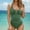 Army Green, variant on UTSJKR Women's One Piece Swimsuit Tummy Control Bathing Suits Fashion V Neck Slimming Adjustable Strap Swimwear Navy S
