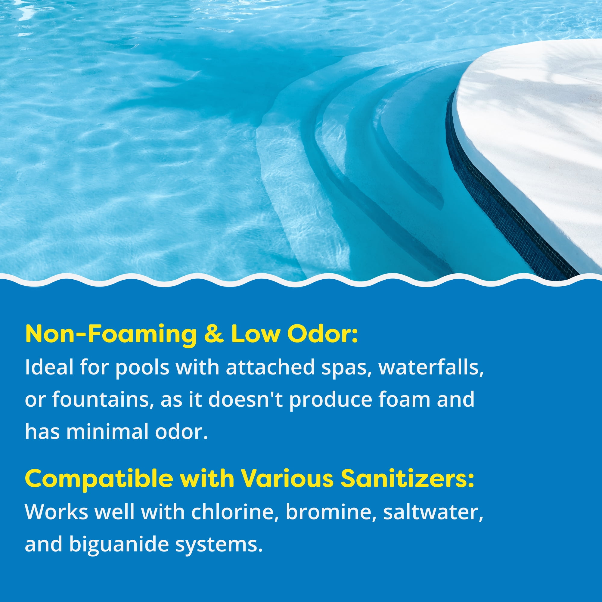 In The Swim Weekly Clear Pool Care Kit – Easy 4-Step Pool Cleaning Bundle with Chlorine Tabs, Algae Preventer, Shock & Clarifier – Keep Your Pool Sparkling - Basic WCPC_Basic