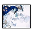 thumbnail image 2 of RYLABLUE Couverture de Paon en Polaire pour Canapé Ou Lit 58x80 Pouces, 2 of 3