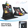 thumbnail image 3 of Fintie Rotating Case for iPad Air 11-Inch (2026/2025/2024) and iPad Air 10.9-Inch 5th/4th Gen, 360° Swivel Stand, Clear Hard Back Cover, Built-in Pencil Holder, Black, 3 of 9