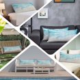 thumbnail image 6 of Blue Waves Body Pillow Covers 20"x60", Summer Beach Coastal Nautical Ocean Soft Brushed Microfiber Breathable Throw Pillow Covers, Pillowcase with Zipper for Couch Sofa Bedroom Living Room, 6 of 9