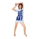 thumbnail image 2 of Camisón pijama para dama Sleep All Day Azul I AM + Antifaz de regalo G I AM K004SLEEP, 2 of 5