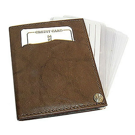 Gem Avenue Leather Cowhide Credit Card Holder Wallet Available in Different