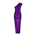 thumbnail image 4 of DailyTrove Women's One-Shoulder Split Gown-Sleeveless-Floor-Length-Satin-for Gala/Event-Unique One-Shoulder, 4 of 4