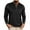 Black, variant on Men's T Shirt Long Sleeve Button Down Solid Color Crewneck Casual Classic Heavyweight Slim Fit Pullover Shirt Tops