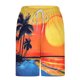 thumbnail image 5 of Pantalones Cortos para Hombre Cintura Elástica con Bolsillos, Forro de Impresión de Moda Casual para la Playa, Al Aire Libre Y el Uso Diario, 5 of 6