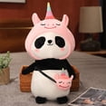 thumbnail image 4 of Cute Pandas Sleeping Dolls Soft and Comfortable Fabric Gift for Christmas Birthday New Year  30cm Rabbit, 4 of 8