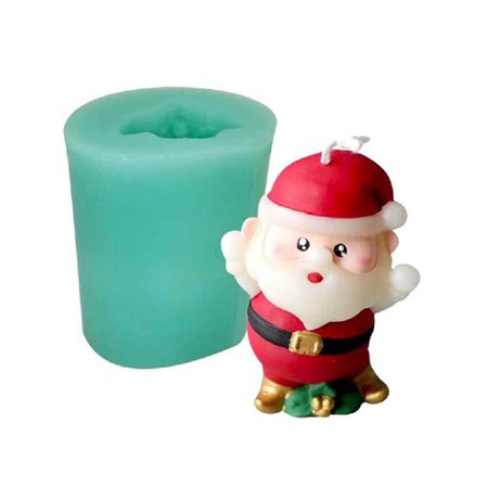 

HOMEIU Christmas Candle Silicone Mould and Santa Claus Candle Resin Mould Christmas Cake Chocolate Candy Moulds for Xmas Candle