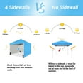 thumbnail image 5 of CROWN SHADES 10X10 Comercial Instant Canopy Pop Up Tent with Center Lock 4 Sidewalls Sky Blue, 5 of 8