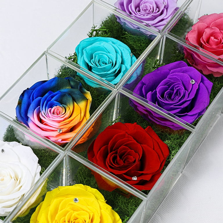 Lid And Base Christmas Box Flower Boxes For Bouquets Retail Long Floral Box