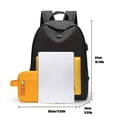 thumbnail image 2 of Laptop Backpack For Men Large Capacity Travel Backpack With USB Charging Port Student Schoolbag & Small Clutch Bag Set, 2 of 5