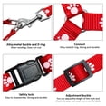 thumbnail image 4 of Cute Paw Print Step Dog Harness and Leash Set Nylon Adjustable Dog Harness Walking Leash Strap for Small Medium Dogs, 4 of 9