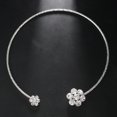 thumbnail image 1 of New rhinestone flower necklace fashionable full diamond simple niche fairy slim, 1 of 2