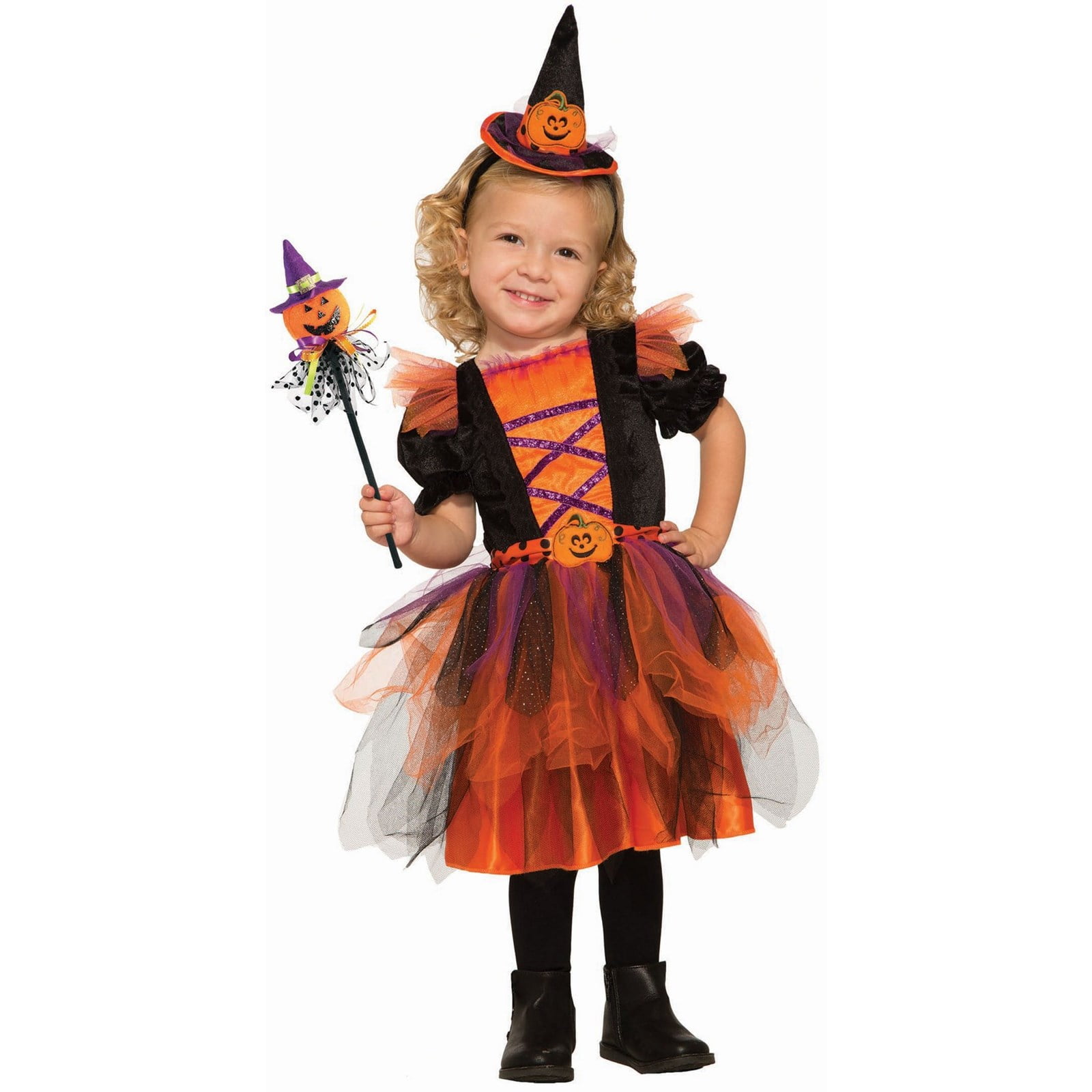 Halloween Deluxe Pumpkin Witch - Infant/Toddler Costume - Walmart.com