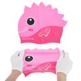 thumbnail image 5 of Unique Bargains 1 Pc Silicone Cartoon Fish Swim Cap Rose Red Pink, 5 of 6