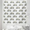 thumbnail image 1 of Cartoon Tapestry, Hand Drawn Doodle Cycling Theme Pattern of Yellow Bike Leisure Hobby Street Art, Fabric Wall Hanging Decor for Bedroom Living Room Dorm, 5 Sizes, Mustard Black, by Ambesonne, 1 of 1